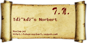 Tőkés Norbert névjegykártya